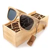 Bobo Bird AG007 Houten zonnebril handgemaakte natuur houten gepolariseerde zonnebril nieuwe eyewear met creatieve houten geschenkdoos