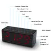 LEADSTAR MX-20 Multi-function Alarm Clock Bluetooth Speaker LCD Display FM Radio 87.0-108MHz Support TF card , U disk hands-free