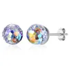 faceted crystal earrings