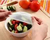 Hot sell 4pcs/set Food Silicone Stretch Lid Reusable Silicone Cling Film Bowl Cover And Wraps Seal Vacuum Cover Lid Kitchen Tools