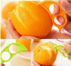 1000 stks Leuke Muisvorm Citroenen Oranje Citrus Opener Peeler Remover Slicer Cutter Snel Strippen Keukengereedschap Fruit Huid Remover Mes