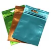 8.5x13 cm Zipper Aluminum Foil Front Clear Food Long Term Storage Bag Hang Hole Mylar Foil for Zip Bags Recolsed Lock Dry Food Pack Pouches