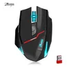 ZELOTES F-18 Dual-mode 2.4Ghz Wireless + USB Wired Gaming Mouse 3200DPI Rechargeable Pro Gamer Mouse avec 7 LED Breathing Light