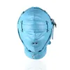 Bondage Faux Leather Hood masque Mask Bondage Sensory Deprivation Cosplay deguisement #E94