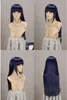 Ly CS vendita a buon mercato cosplay di feste da ballo CALDO !!!! Narutos Shippuden Hinata Hyuga Parrucca cosplay mista blu nera 80 cm