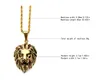 Модные серебряные золотые подвески с головой льва, ожерелья для мужчин и женщин, уличная одежда в стиле хип-хоп, подвеска-цепочка в стиле панк-рок, ожерелья, ювелирные изделия, подарки A7083218