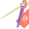 6.0 Inch Meisha Rainbow Dragon Handle Hair Cutting Thinning Shears Japan 9CR Hairdressing Scissors Salon Hairstylist Barber Tools Set HA0444