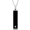 Fashion jewelry Mom and Dad Black Cube Single Stainless Steel Pendant Necklace Urn Kit Cremation Ashes Jewelry3229191