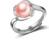 affascinante anello da donna in argento 925 con perle naturali (33) dcgd