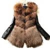 Winter Neue Faux Pelz Mantel Jacke Weibliche Dünne Lange Mäntel Oberbekleidung Frauen PU Leder Pelzmantel Flauschigen Mäntel S-3XL