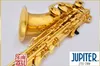 Gratis frakt Jupiter JTS-789 Musikinstrument BB Tenor Brand saxofon Ny ankomst Goldlack B Flat Mässing Sax med tillbehör