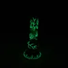 Glow in the Dark Gourd Beaker Heady hookahs Water Bong 10" Glass bongs With18mm Joint Size