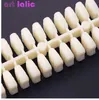 240pcs Mermaid Seashell False Nail Tips Naturlig klar för UV Gel Polsk Display Practice Nail Art Pre-designad Fake Tips