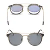 Polarized Round Clip On Sunglasses Unisex Pink Coating Mirror Sun Glasses Driving Metal Oval Shade Clip On Glasses uv400