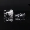 4mm kalınlığında 14mm Erkek 18 MM Kadın Domeless Düz üst Duman Çivi su borusu bongs için termal kuvars banger