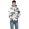 2018 primavera nova moda homens / mulheres 3D camisolas Imprimir aquarela linhas de fumaça sonhador estilo hooded hoodies tamanho