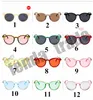 12 colors Vintage Sunglasses black Brand Designer Cat eye women Sun glasses For Female clout goggles UV400 men New Women Cat Eye HOT 10pcs