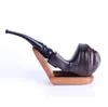 Novo tubo de superf￭cie curva Ebony Tipe New Style Ruili Modelagem Tobacco Pote pode ser desmontado conjunto de fumantes de madeira dobrada.