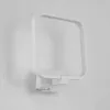 Modern 15W LED Bedroom Wall Lamp Square White Aluminum Frame Mirror Front Creative Stair Corridor Bathroom Light Sconces