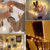 LED-strängar lyser 2m 20LED-knapp Batteri Använda Fairy String Light Micro Copper Wire Moon Lamp Xmas Julbröllop