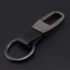 Заводская продажа Высококачественная деловая мужская металлическая цепочка для ключей Черная и коричневая кожаная цепочка для ключей с индивидуальным дизайном