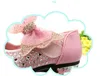 Fashion Girls Shoes Rhinestone Glitter Leather Shoes For Girls Spring Children Princess Shoes Pink Silver Golden