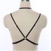 Bondage Crop Top Cage Harness Bra Elastic Body Harness Bh Color Pos Sexig klänning Underkläder Goth Fetish Rave Clup Body Harness248m