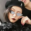 Luxus Metall Cat Eye Sonnenbrille Frauen Rahmen Perle Dekoration Beine Mode Sonnenbrille Damen klare Farbtöne UV400