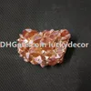 1Pc 35mm-50mm Taille Aléatoire Forme Libre Conseils Cassés Champagne Aura Quartz Grappe Titane Enduit Brut Drusy Agate Cristal Géode Décoration de La Maison