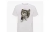 Marca designer-2018 homens mulheres verão 3d bonito cat dog manga curta (tops tees impressão animal camiseta tshirts