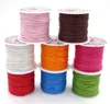 10 sztuk / partia 1.5mm Colors Mieszane Kolory Bawełna Wax Cord Wyniki przewodów Komponenty do DIY Craft Jewelry WC01