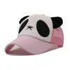 Quigiahi çocuk şapka panda örgü kap açık güneş şapka gölge beyzbol şapkası erkek kız boyutu 45-55 cm snapback