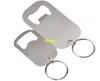 100 sztuk / partia Protable Brelok Keyring Otwieracz do butelki ze stali nierdzewnej Duży i mały rozmiar może dostosować logo C2801