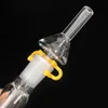 WAX Dab Rigs Kit raccoglitore di nettare con punta al quarzo da 10mm 14mm Piccoli impianti petroliferi Mini Glass PipeKit Riciclatore per tubi dell'acqua in vetro dab rig