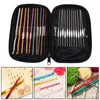 8/22pcs Multi Coloured Aluminum Crochet Hooks Knitting Needles Set Weave Craft Kits Embroidery Needlework Sewing Tools