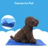 Summer Canvas Ice Pad Pet Dog Kitty Cooling Bed Ice Cushion Blue Ice Cool Pad pet soft safety Pad raffreddamento Cat Dogs Bed Mat