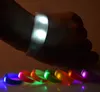 Gadget Silicone Flash Blinkande LED Ljud Voice Shake Vibration Aktiverad Motion Sensor Armband Armband Band Bands Disco Bangle Snabbt Ship