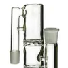 Double Turbine Disc Perc Percolator Glass Ashcatcher 90 Degree 14mm Joint Ash Catcher Smoking Accessories ASH-P802C