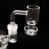 4mm 두꺼운 Terp 진공 석영 Banger 손톱 Domeless 14mm 18mm Terp Slurper 오일 Banger 네일 양동이 30mm 바닥 OD 90도