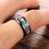 Bijoux de bague pour hommes en céramique de nouvelle mode, bague de coquille de couleur de personnalité de la mode, taille confortable pour hommes 7-12 bague de mariage en gros