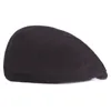 고품질 패션 Unisex 솔리드 컬러 코튼 원단 뉴스 보이 아이비 Cabbie 모자 세련된 남자 여자 베레모 캐주얼 정점 모자