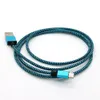 USB naar TYPE C micro-USB-kabel 3ft nylon gevlochten USB 2.0 A mannelijk naar micro B datasynchronisatie snellaadsnoer voor Android Samsung S8 Sony LG