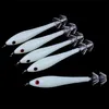 New Luminous Body White Color Pencil Swimbait 6g 9.5cm 3D Eyes Light Laser octopus fishing lure BEST night bait