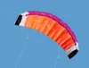 Neuer hochwertiger 2M Nylon Dual Line Parafoil Drachen mit Kontrollstangenantriebssträts Segel Kitesurf Rainbow Sports Beach