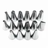 18 PCS/Set Silicone Pastry Bag Nozzles DIY Icing Piping Cream Reusable Pastry Bags +16 Pcs Nozzle+1 Pcspiping Tip Coupler