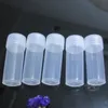 Mini bottiglie di imballaggio in plastica Contenitore di stoccaggio per bottiglie per campioni in plastica trasparente da 5 g con coperchio sigillato