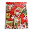 1PC 36x180 cm Runner da tavola natalizio Mat Babbo Natale Tovaglia Bandiera natalizia Festa a casa Asciugamano decorativo Runner da tavola rosso Natale