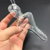 15cm lengte schone helix hand pijp handgemaakte glazen lepel buizen glazen bubblers rokende pijpen