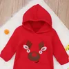 2018 New Baby Clothes Natal One-peças com capuz Romper Jumpsuit Toddler Infant Baby Girl Boy de Santa Bloomers playsuit Winter Grosso Outfits