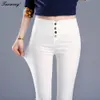 plus size 3XL Hot Sale New Fashion High Waist Elastic Jeans Thin Skinny Pencil Pants Sexy Slim Hip 2018 Denim Pants For Women S18101604
